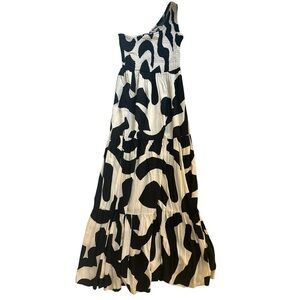 Abel the Label Anthropologie One-Shoulder Maxi Dress